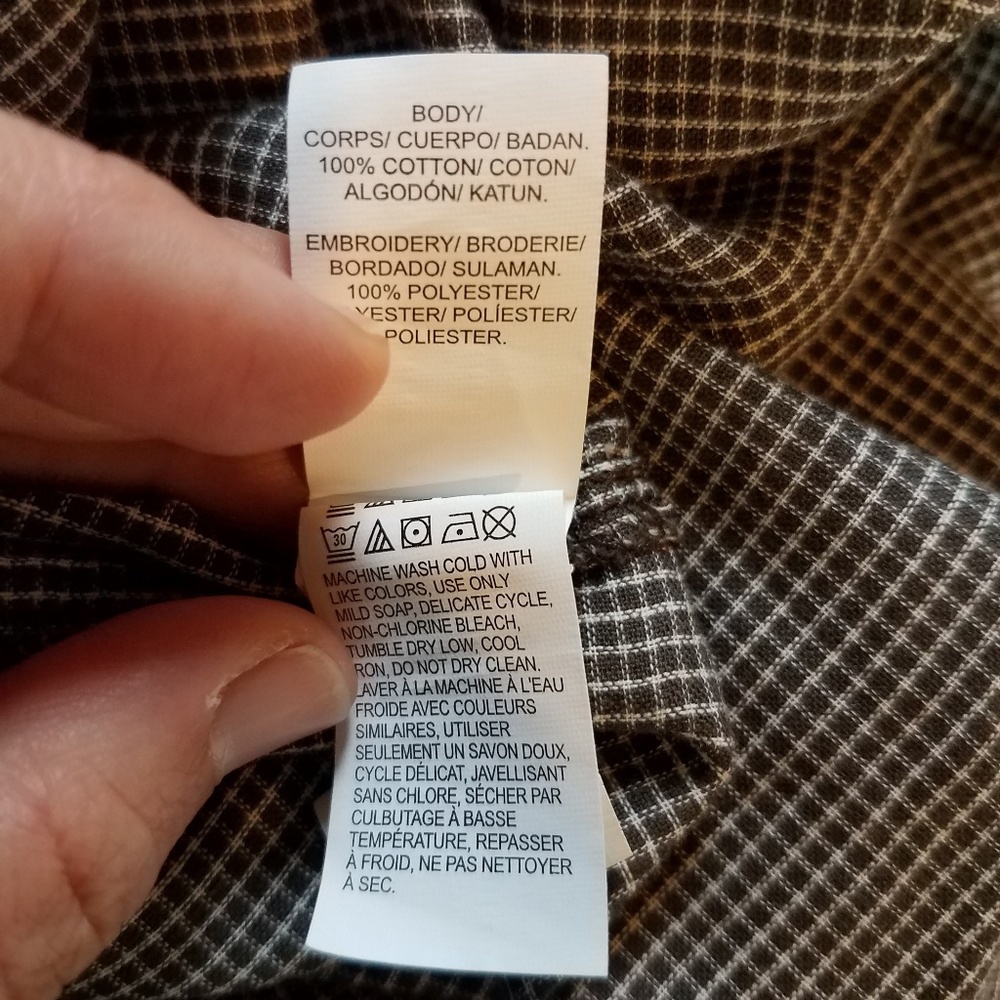 Lucky Brand Floral Embroidered Western Shirt Large - Picture 6 of 6